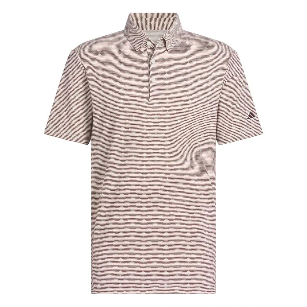 Adidas Go-To Printed Stripe Golf Polo