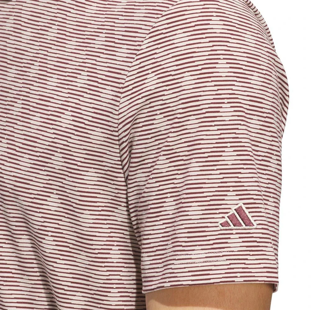 Adidas Go-To Printed Stripe Golf Polo - Image 4