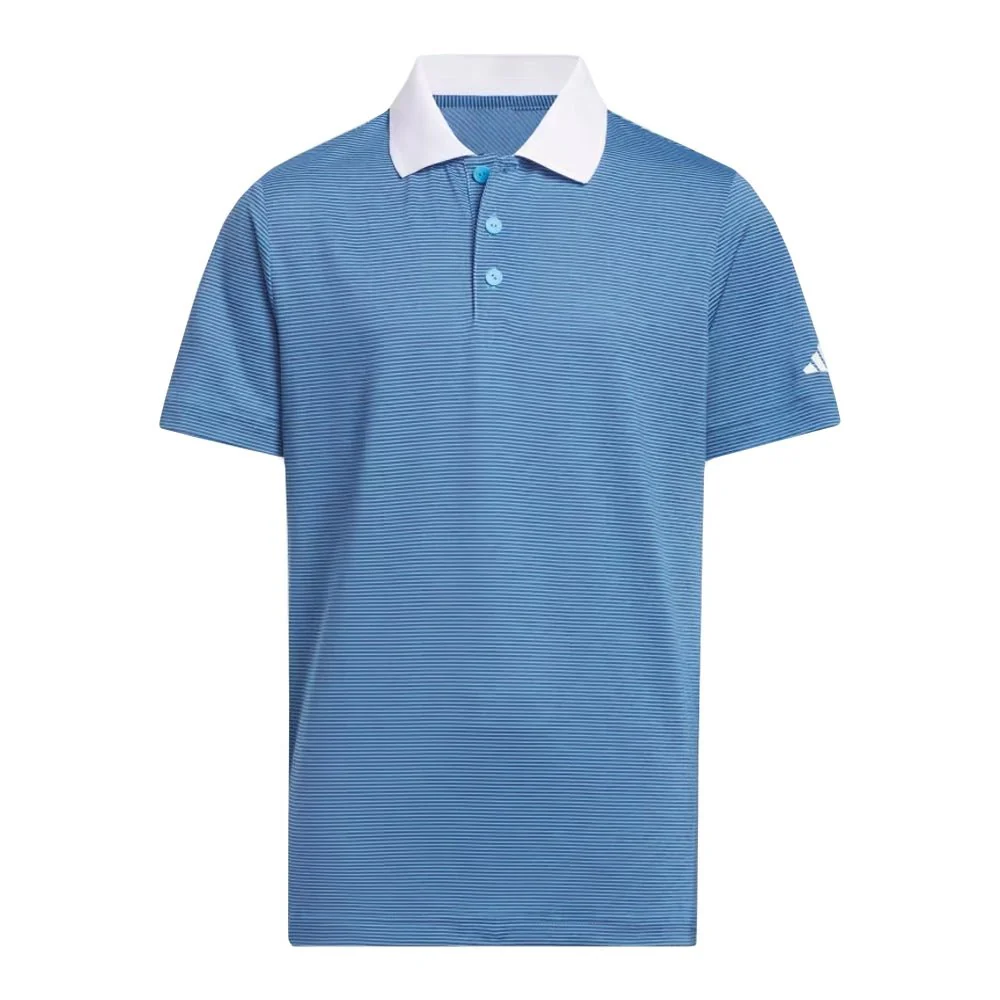 Adidas Junior Boys Ottoman Striped Polo
