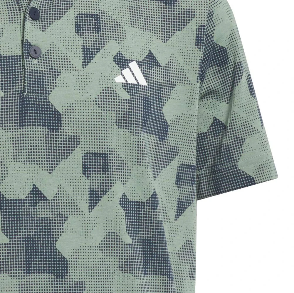 Adidas Junior Boys Printed Scripted Golf Polo - Image 8