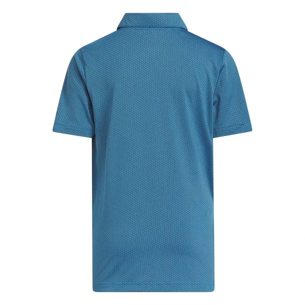 Adidas Junior Boys Textured Golf Polo - Image 2