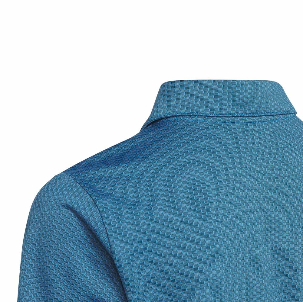 Adidas Junior Boys Textured Golf Polo - Image 5