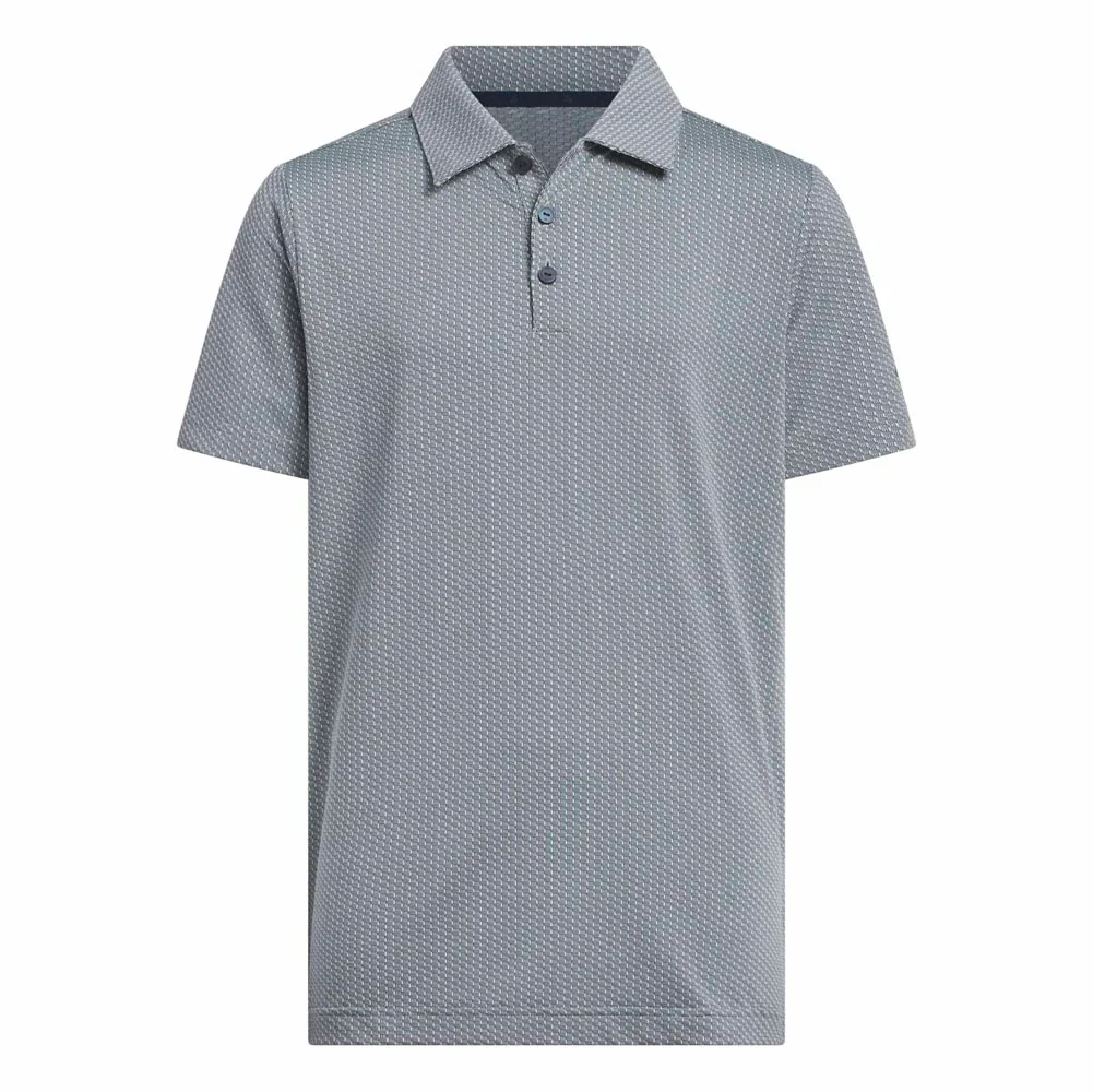 Adidas Junior Boys Textured Golf Polo - Image 6