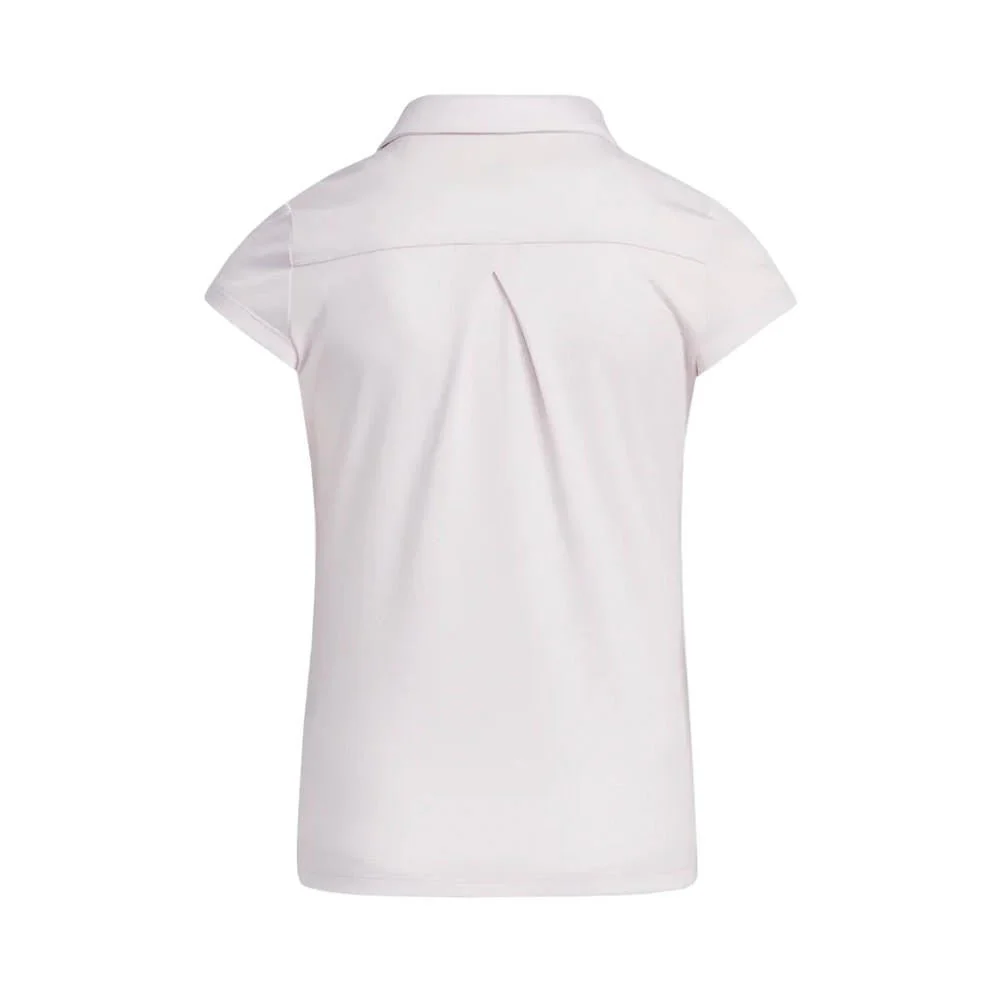 Adidas Junior Girls Heathered AEROREADY Polo - Image 3
