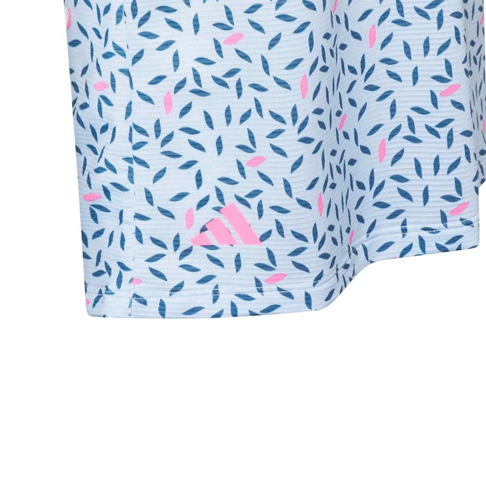 Adidas Junior Girls Printed Golf Polo - Image 4