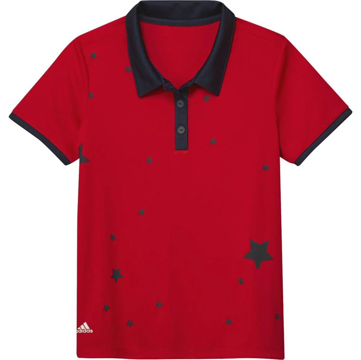 Adidas Junior Girls Printed Polo