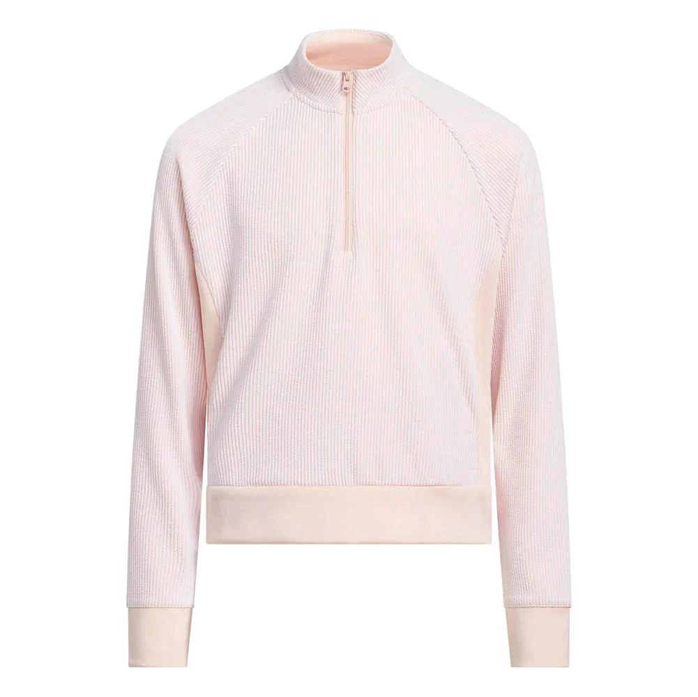 Adidas Junior Girls Textured Golf Quarter-Zip