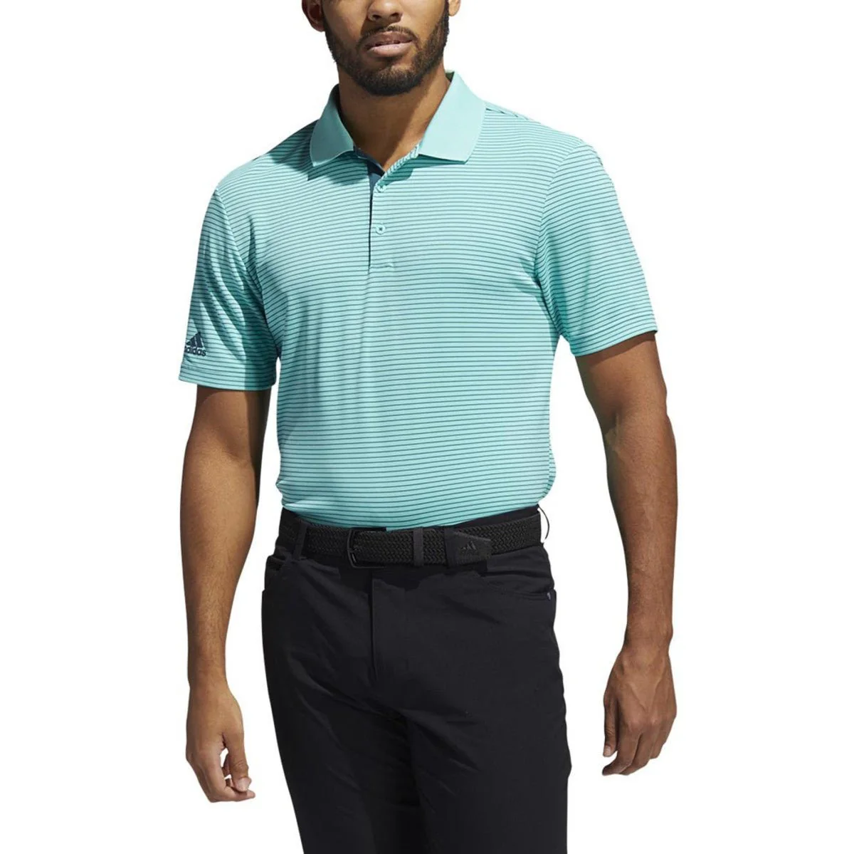 Adidas Performance 2-Color Stripe Polo