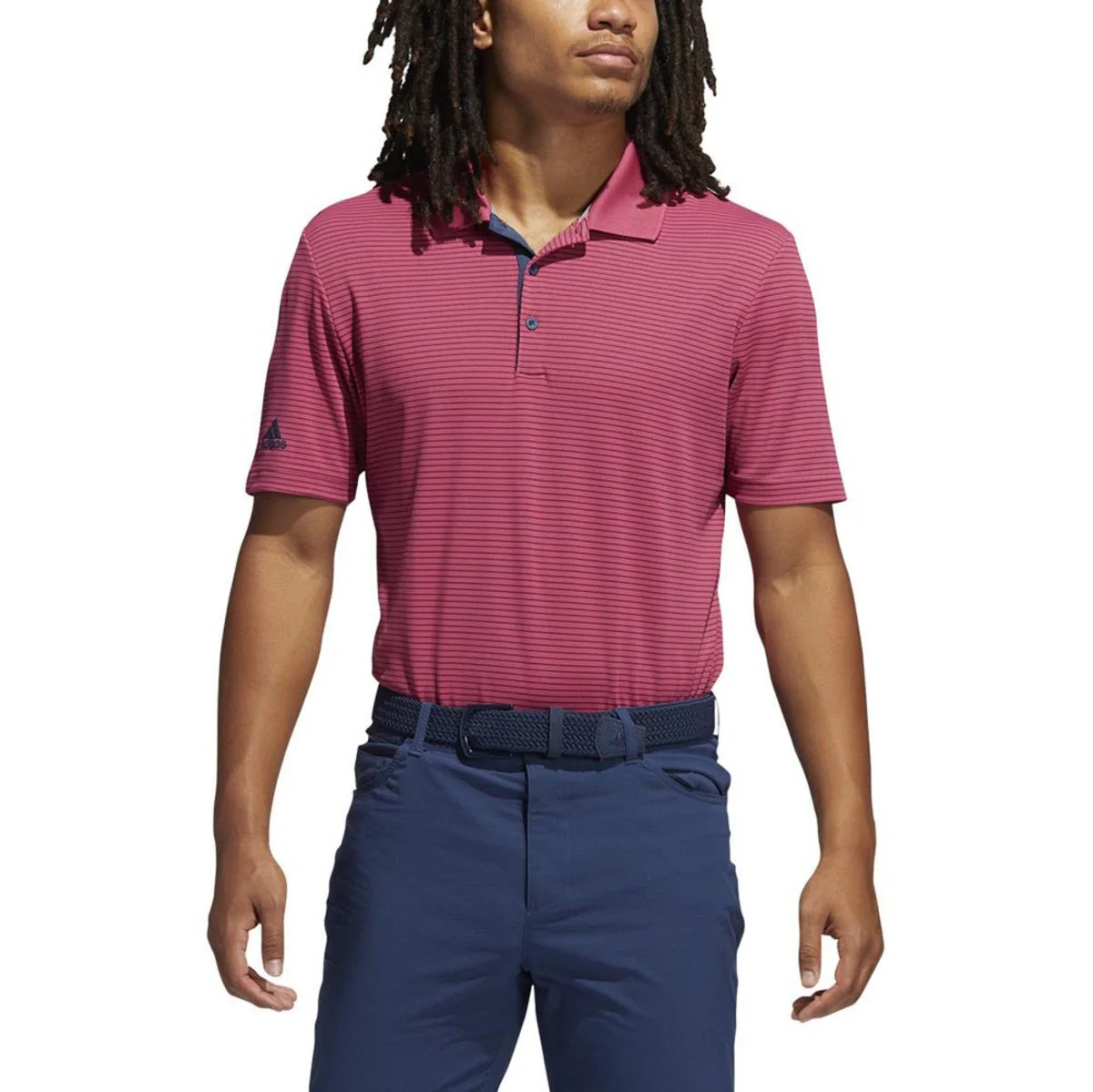 Adidas Performance 2-Color Stripe Polo - Image 9