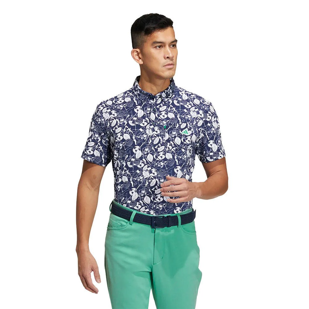 Adidas Primeknit Graphic Golf Polo