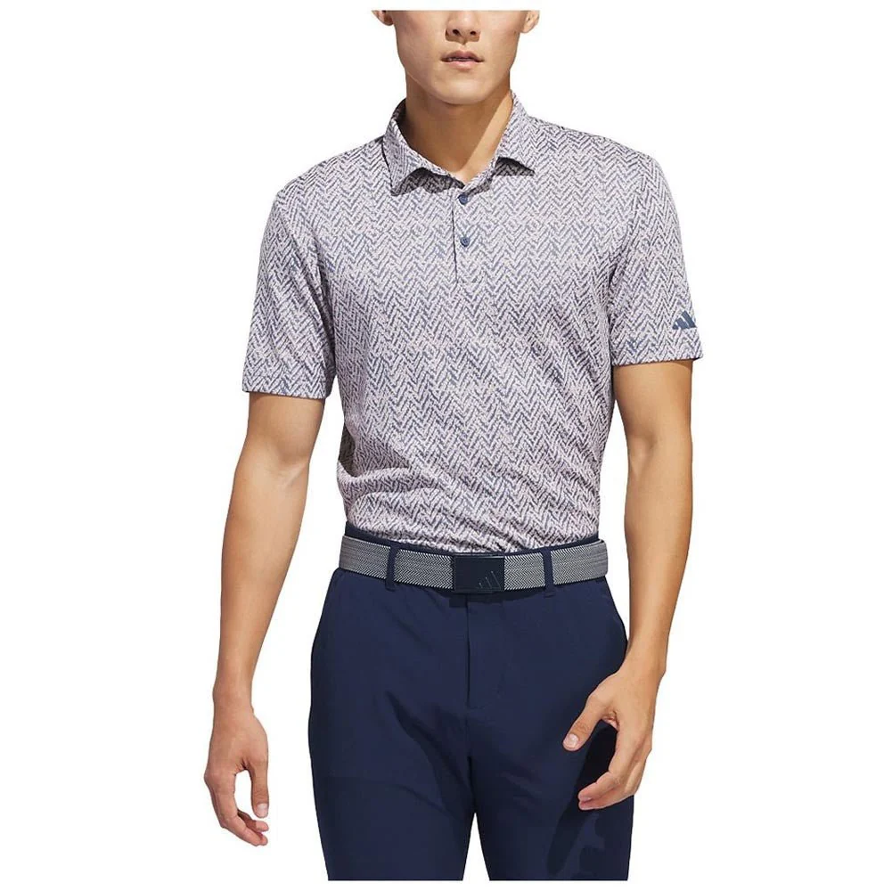 Adidas Ultimate365 Jacquard Golf Polo - Previous Season Style - Image 3
