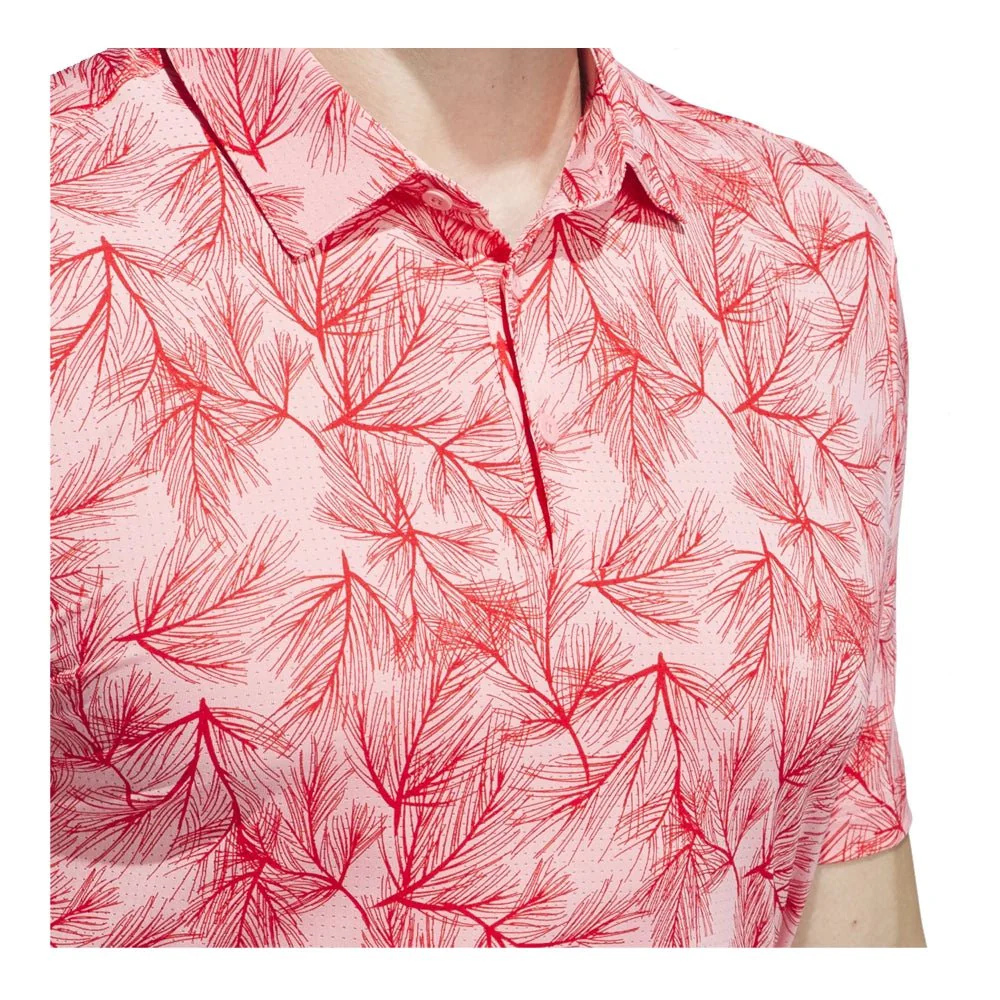 Adidas Ultimate365 Pine Print Mesh Golf Polo - Image 11