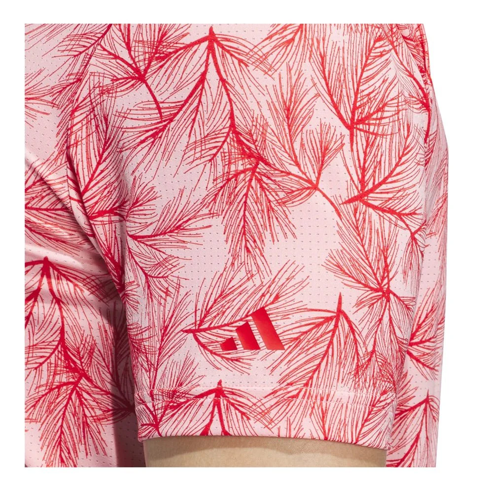Adidas Ultimate365 Pine Print Mesh Golf Polo - Image 12