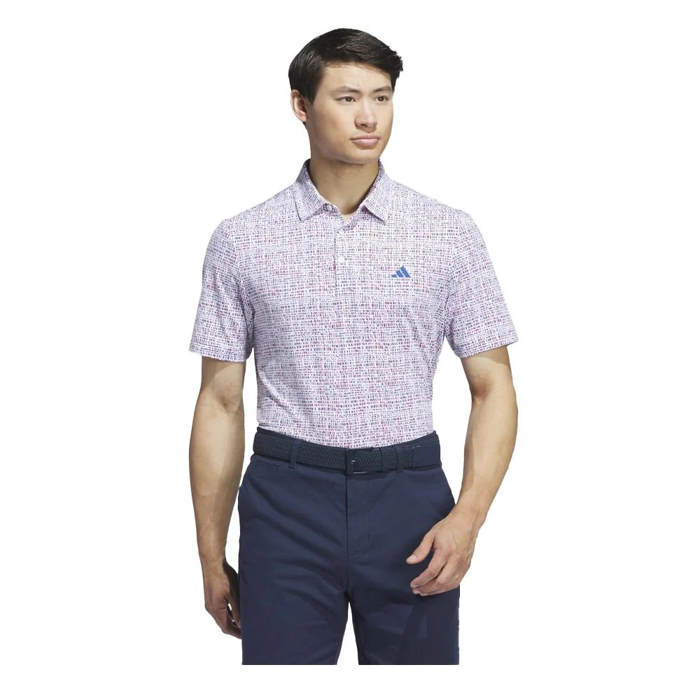 Adidas Ultimate365 Power Grid Print Golf Polo - Image 13