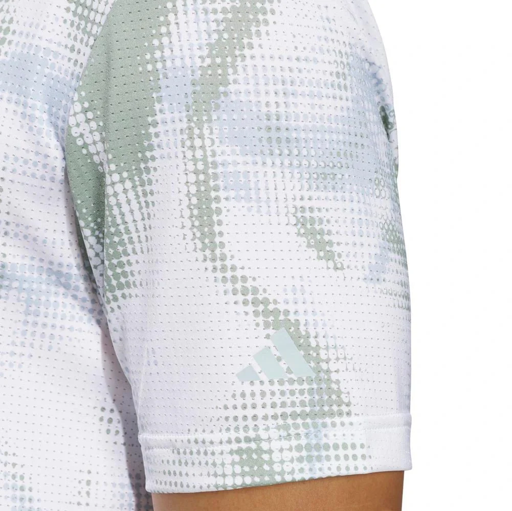 Adidas Ultimate365 Printed Mesh Golf Polo - Image 9