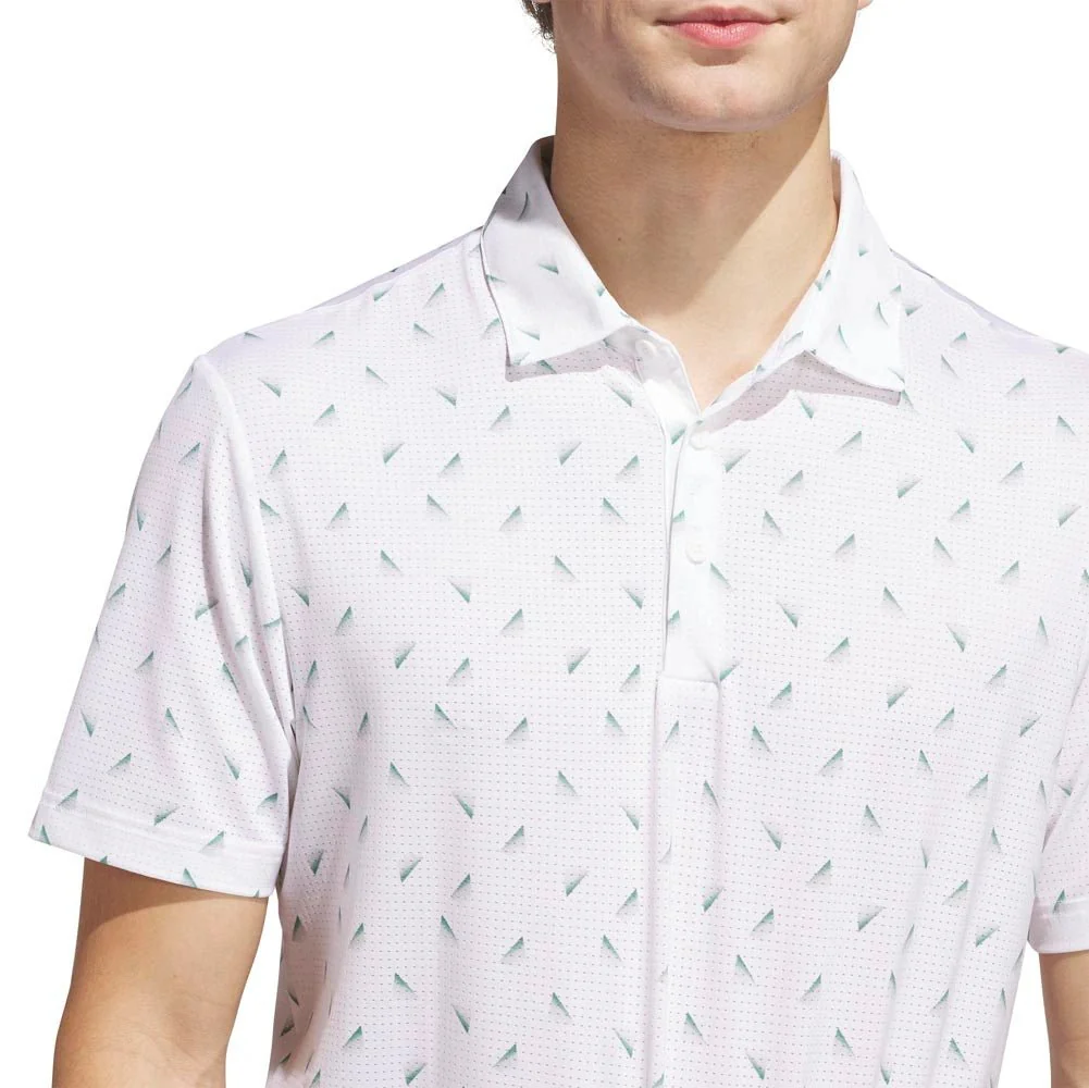 Adidas Ultimate365 Printed Slice Mesh Golf Polo - Image 10