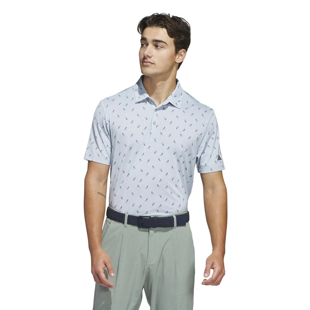 Adidas Ultimate365 Printed Slice Mesh Golf Polo - Image 12