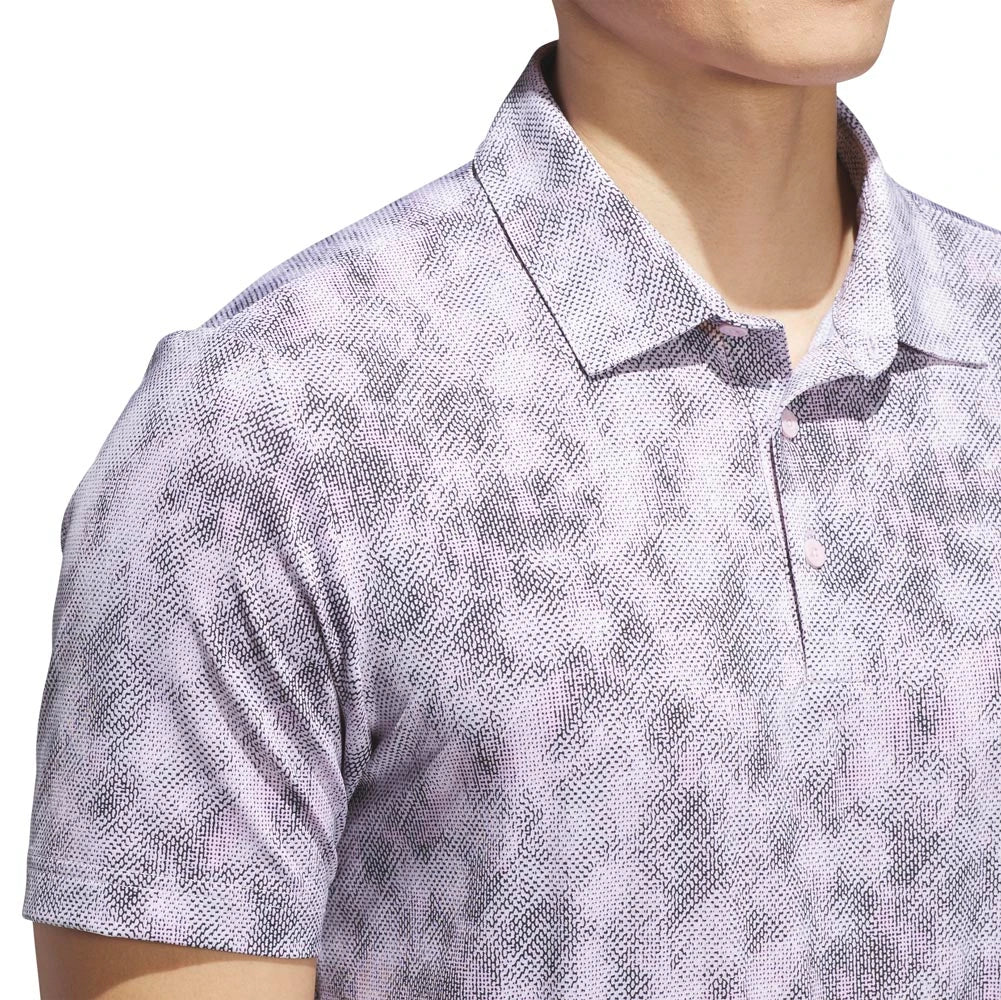 Adidas Ultimate365 Textured Print Golf Polo - Image 4