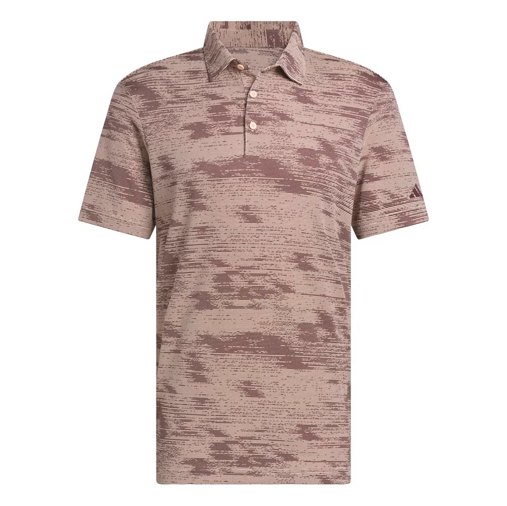 Adidas Ultimate365 Textured Stripe Golf Polo