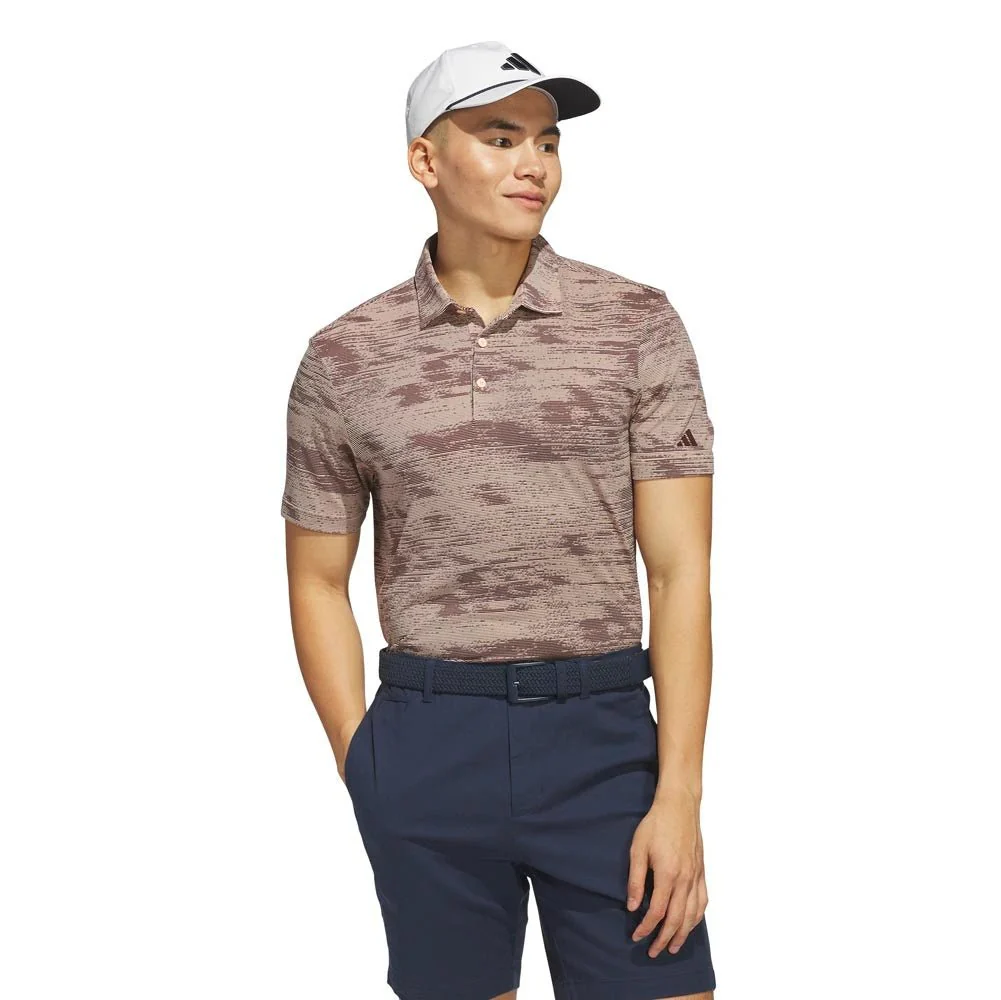Adidas Ultimate365 Textured Stripe Golf Polo - Image 2