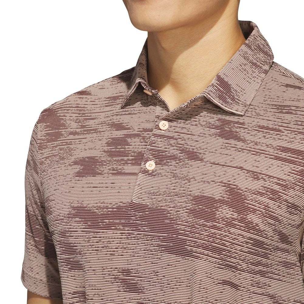 Adidas Ultimate365 Textured Stripe Golf Polo - Image 5