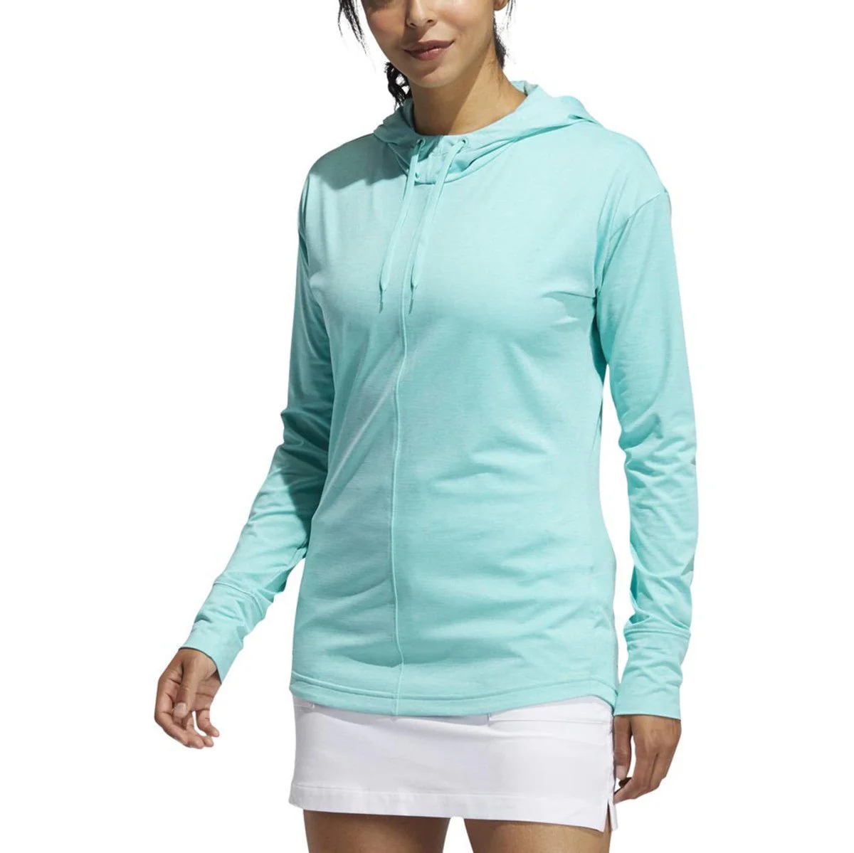 Adidas Women's Essentials Heathered Golf Hoodie - Image 8