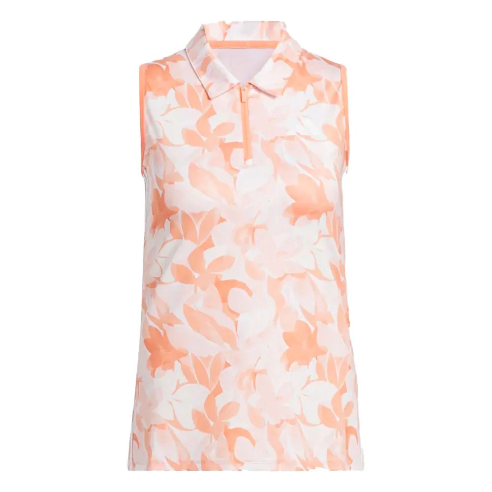 Adidas Women's Floral Sleeveless Polo