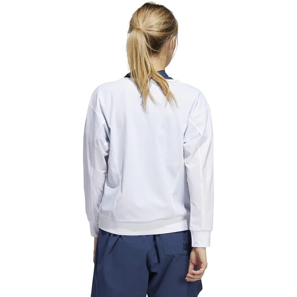 Adidas Women's Go-To Knit Woven Golf Pullover - Image 2