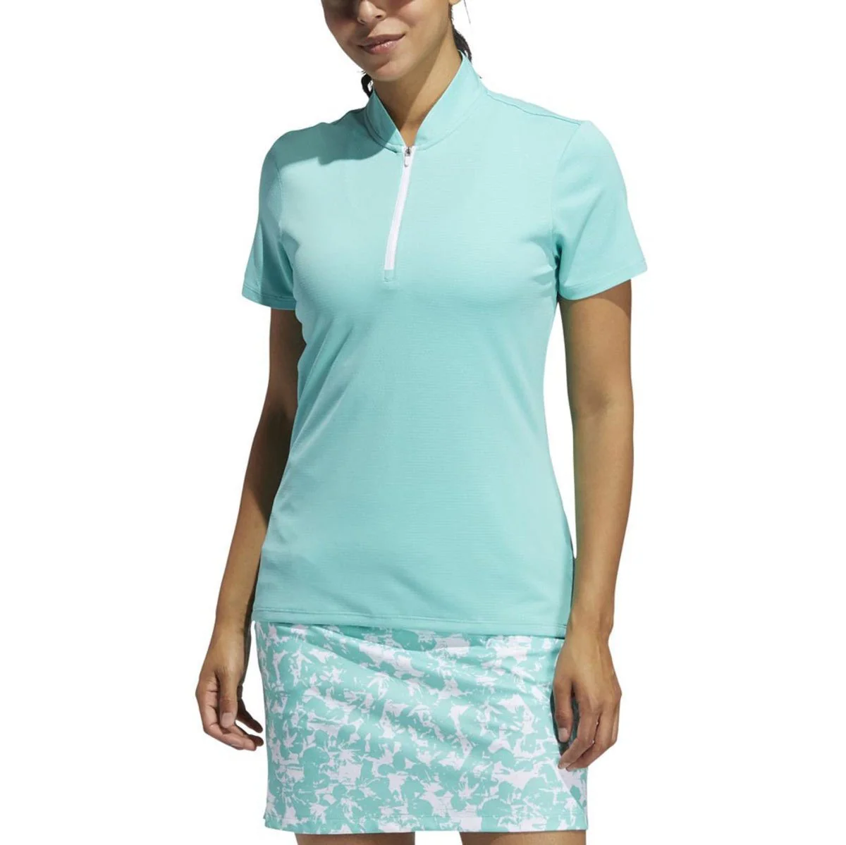 Adidas Women's HEAT.RDY Zip Polo - Image 2