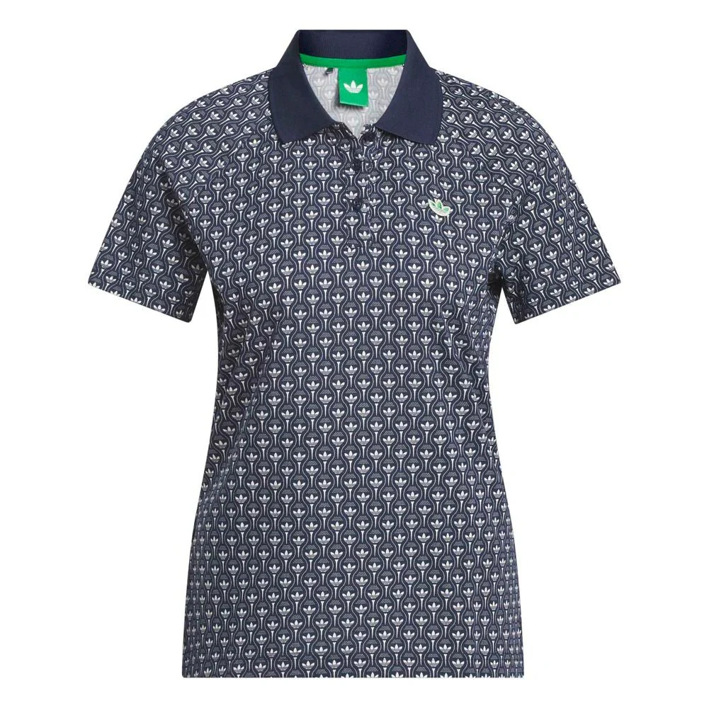 Adidas Women's Originals All Over Trefoil Golf Polo