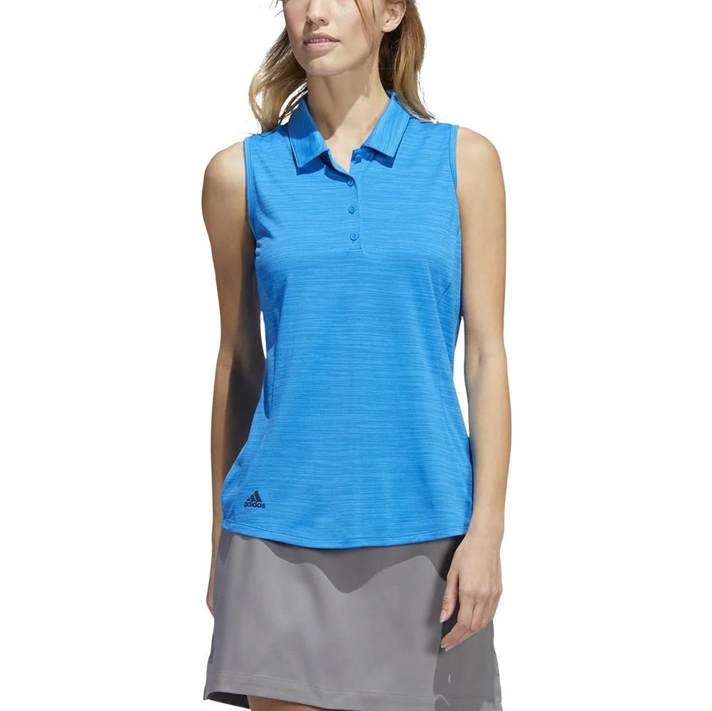 Adidas Women's Space-Dyed Sleeveless Polo