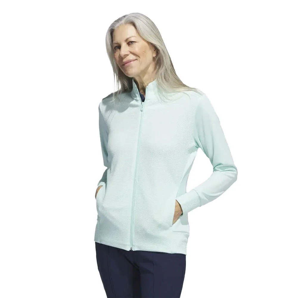 Adidas Women's Textured Full-Zip Golf Jacket - Image 17
