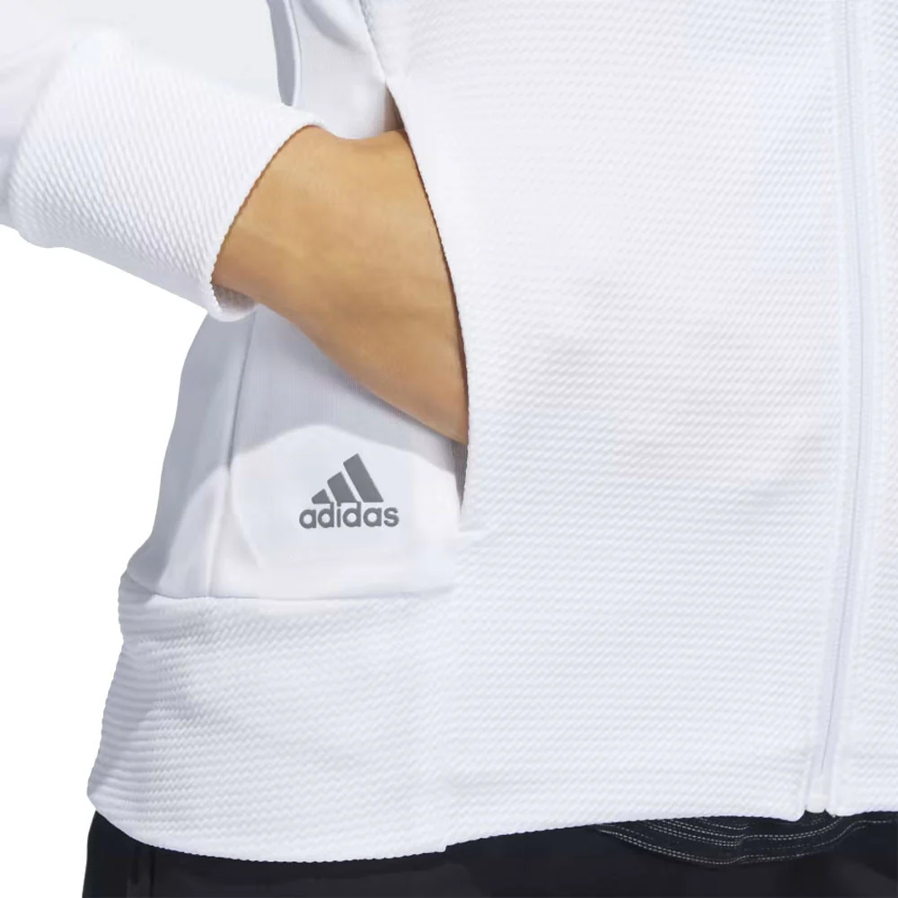 Adidas Women's Textured Full-Zip Golf Jacket - Image 4