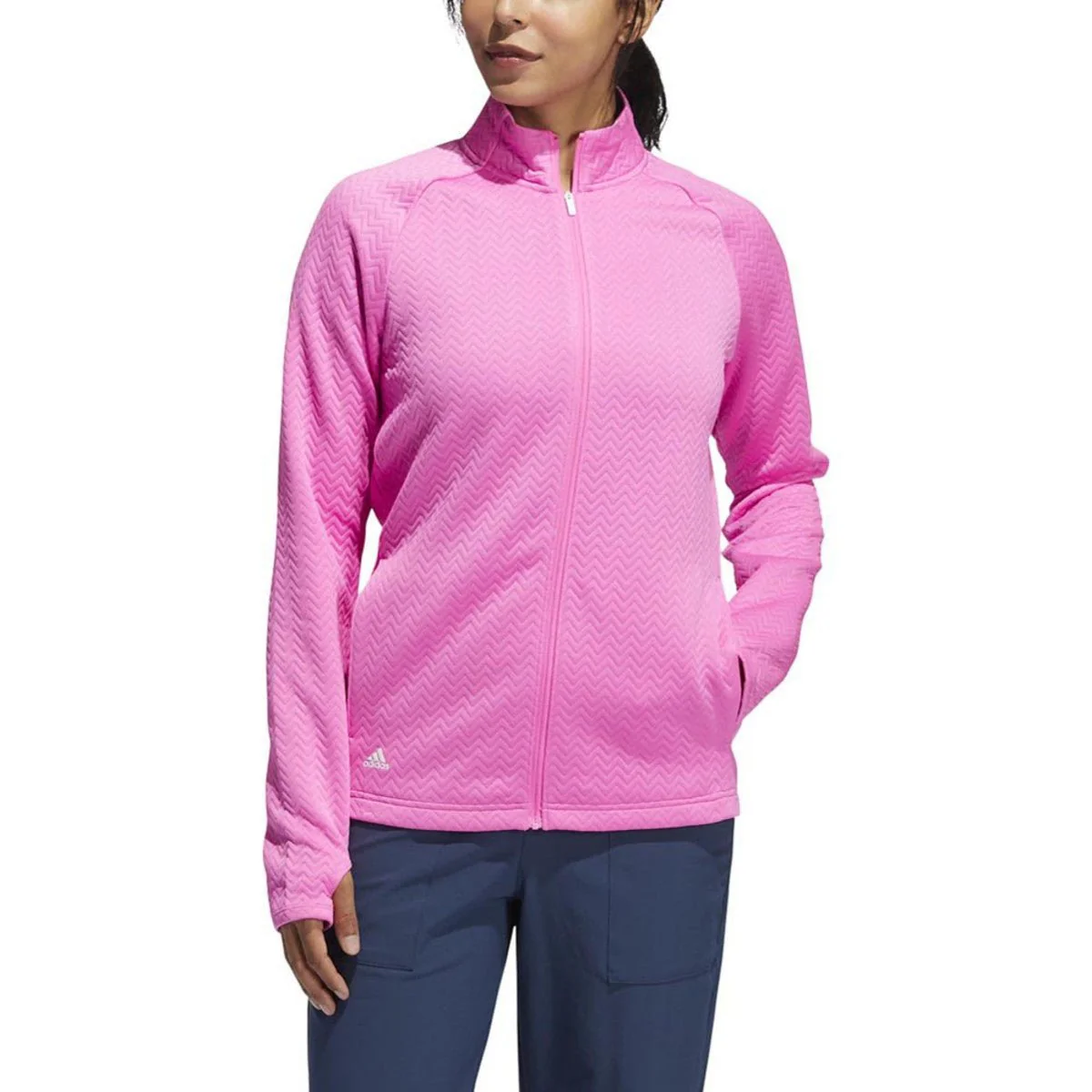 Adidas Women's Textured Layer Jacket - Image 13