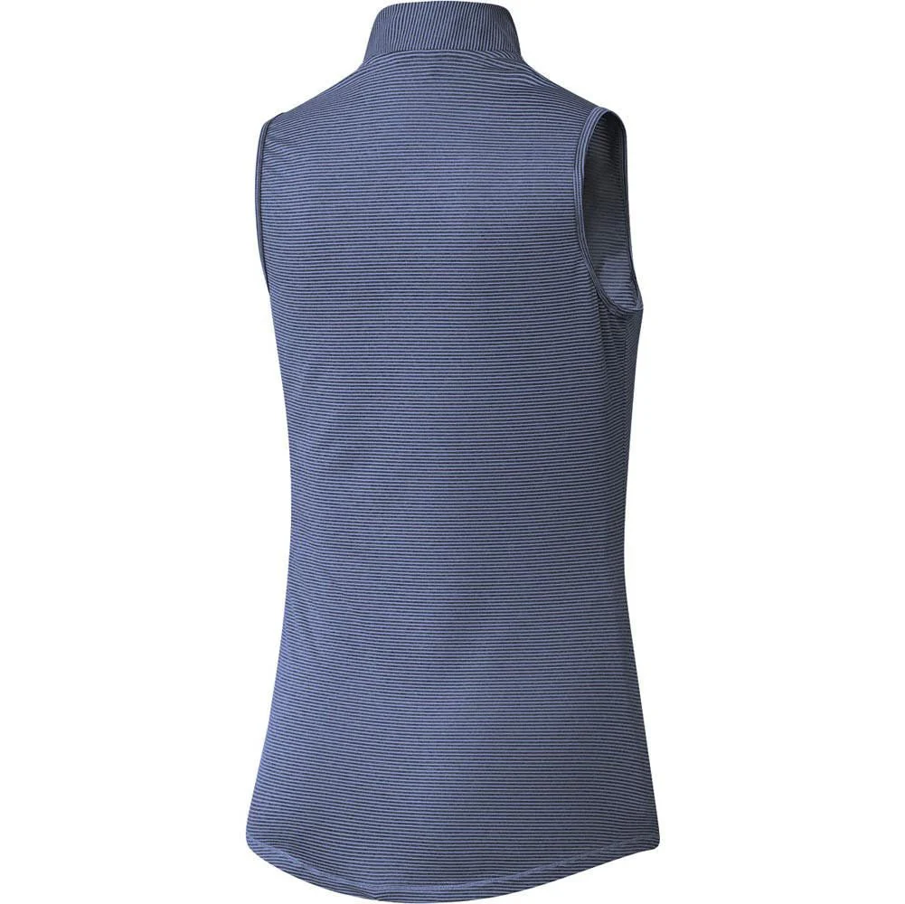 Adidas Women's Two Color Ottoman Sleeveless Polo - Image 7
