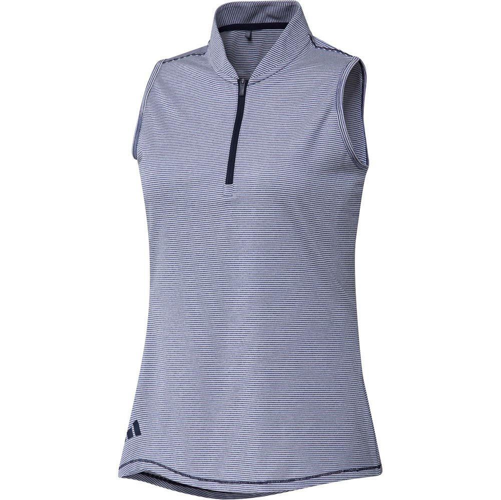 Adidas Women's Two Color Ottoman Sleeveless Polo - Image 8