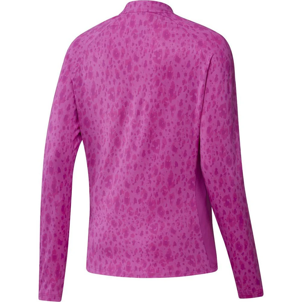 Adidas Women's Ultimate365 Golf Printed 1/4 Zip Mock - Image 7