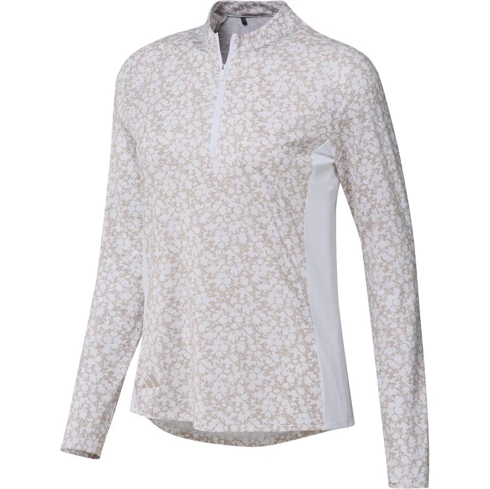 Adidas Women's Ultimate365 Golf Printed 1/4 Zip Mock - Image 8