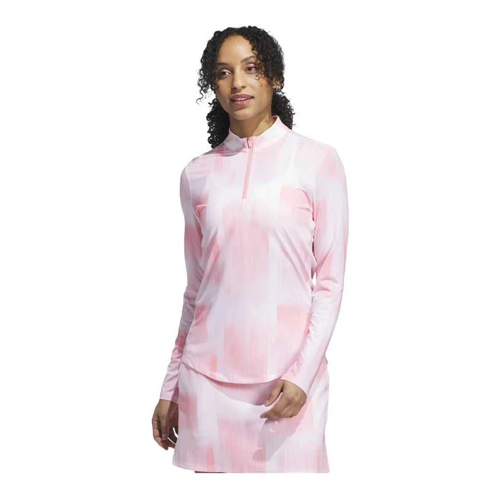 Adidas Women's Ultimate365 Printed 1/4 Zip Golf Mock - 2024 - Image 11