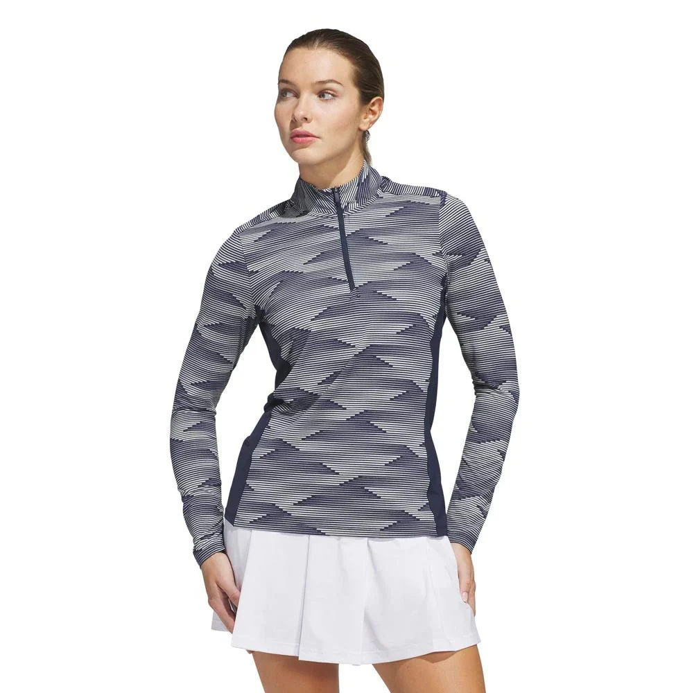 Adidas Women's Ultimate365 Printed Golf 1/4 Zip - Image 2