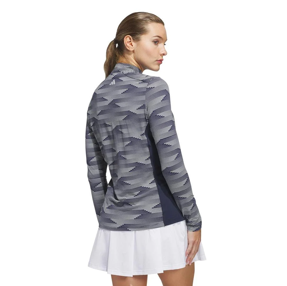 Adidas Women's Ultimate365 Printed Golf 1/4 Zip - Image 3