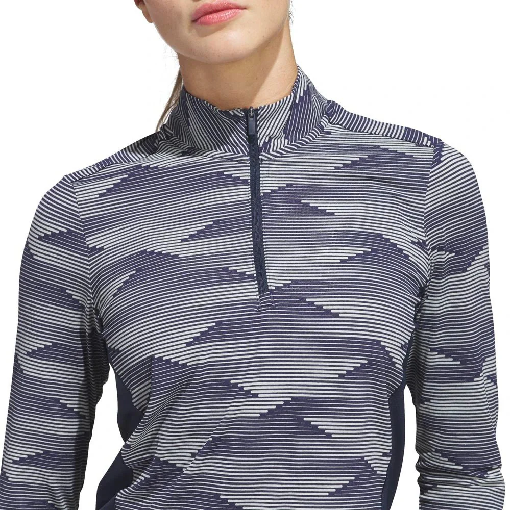 Adidas Women's Ultimate365 Printed Golf 1/4 Zip - Image 5