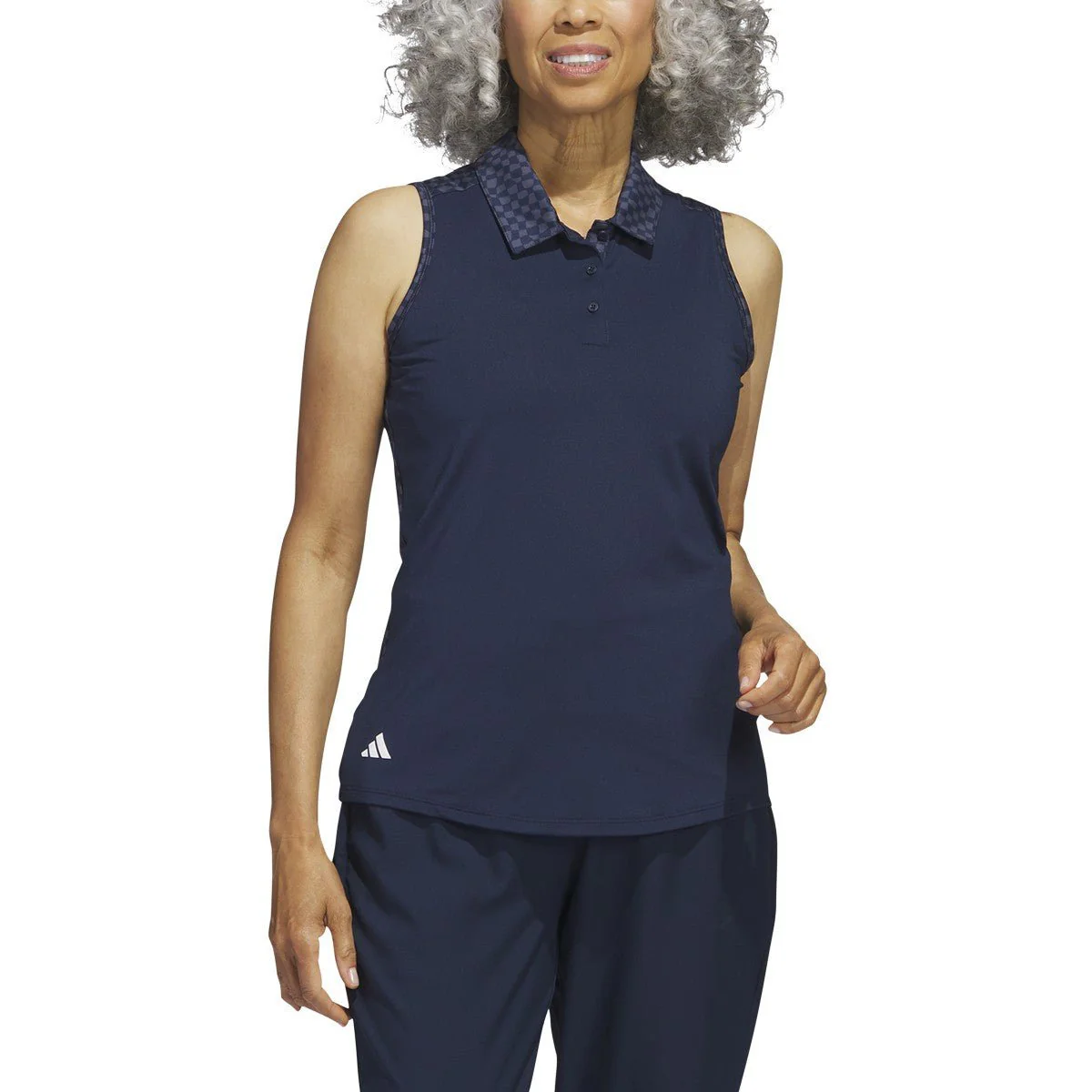 Adidas Women's Ultimate365 Printed Sleeveless Polo - Image 11