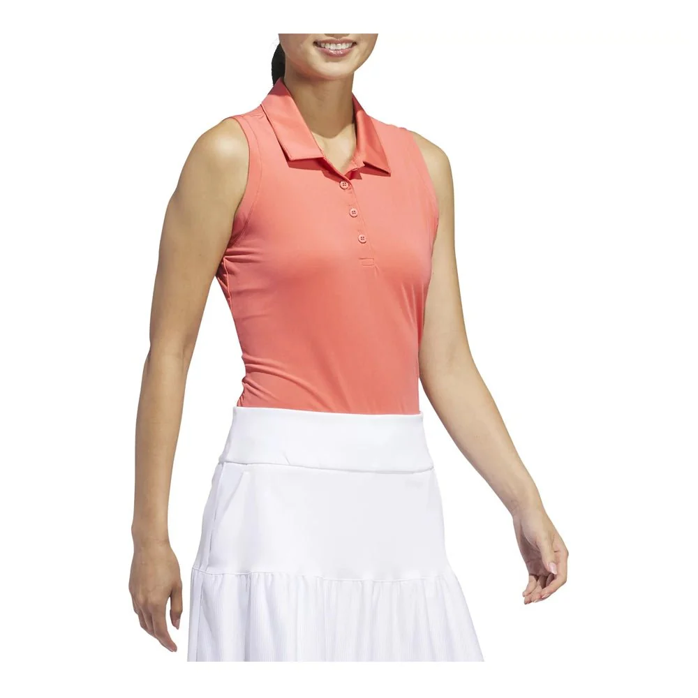Adidas Women's Ultimate365 Solid Sleeveless Polo - Image 3