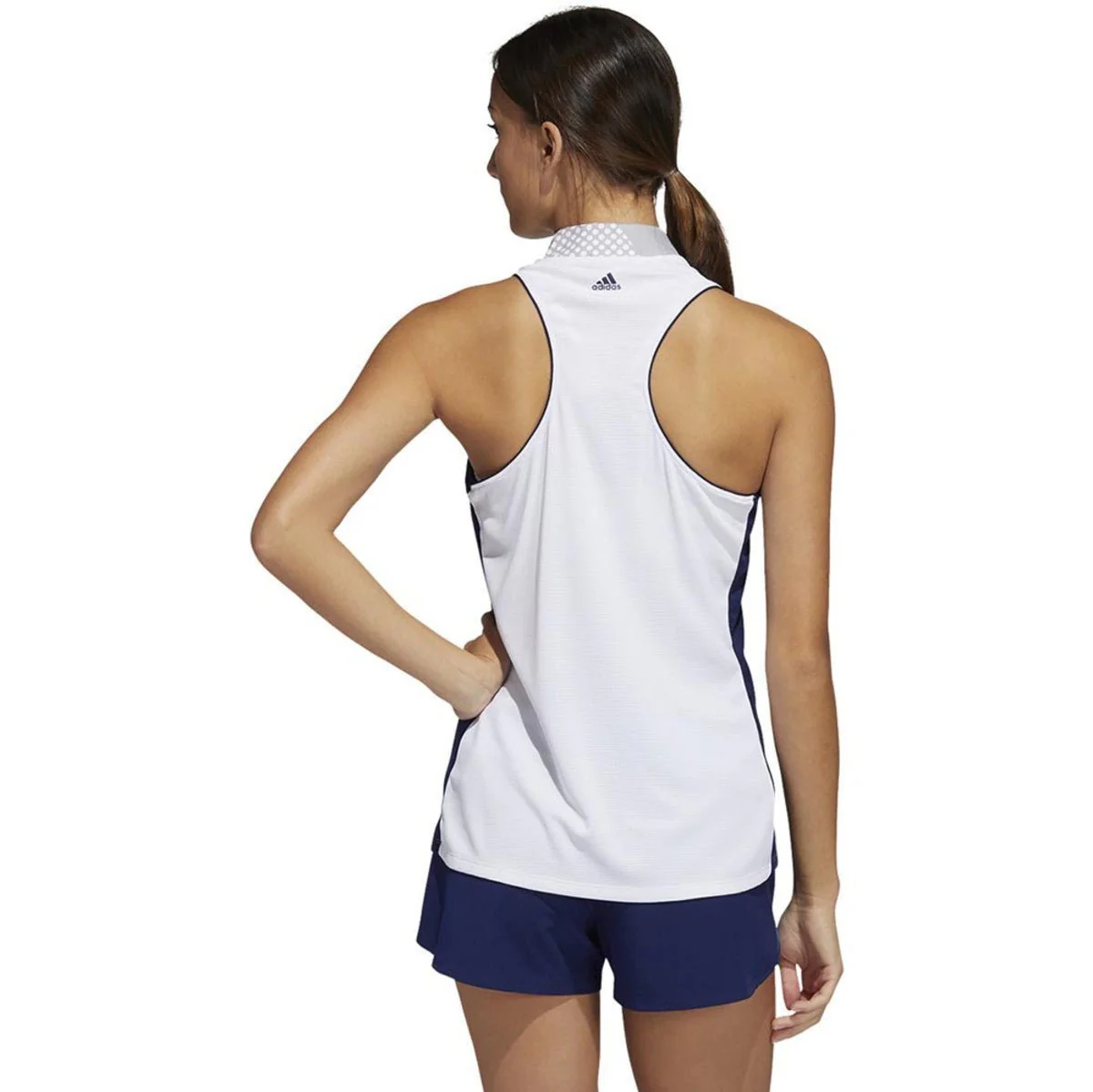 Adidas Women's USA Printed Sleeveless Polo - Image 2