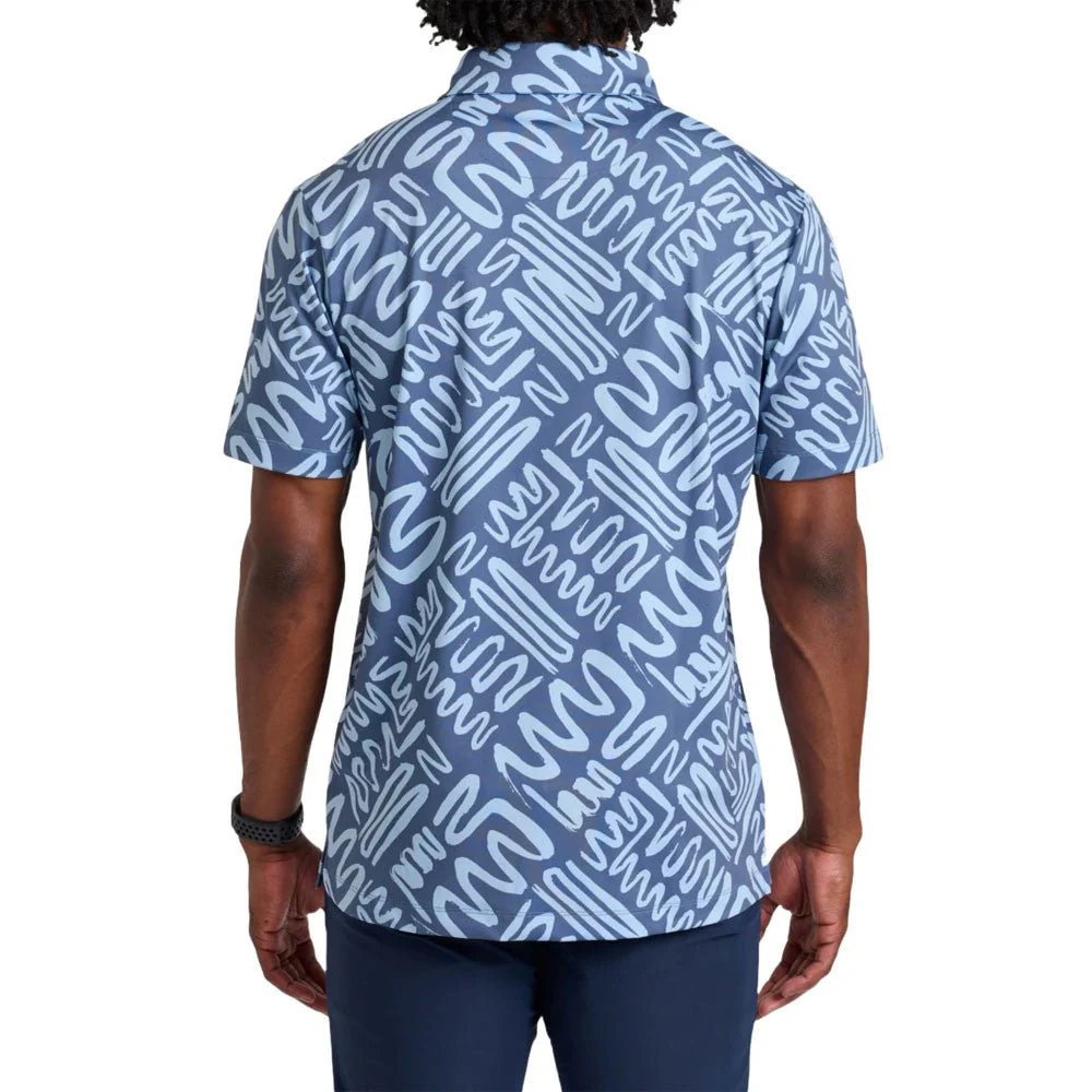 Bad Birdie Mazed and Confused Navy Polo - Image 2