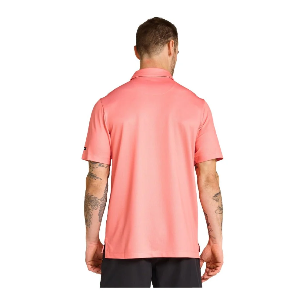 Bad Birdie Shell Pink Pique Golf Polo - Image 3