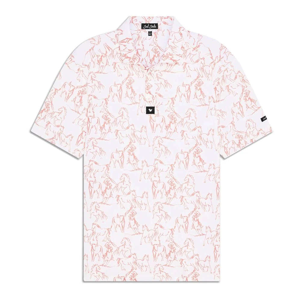 Bad Birdie Wild Horses Golf Polo
