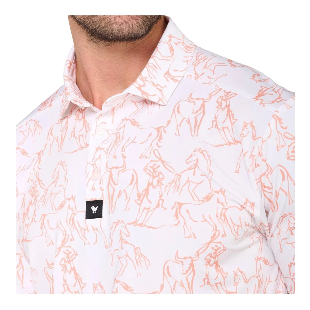 Bad Birdie Wild Horses Golf Polo - Image 4