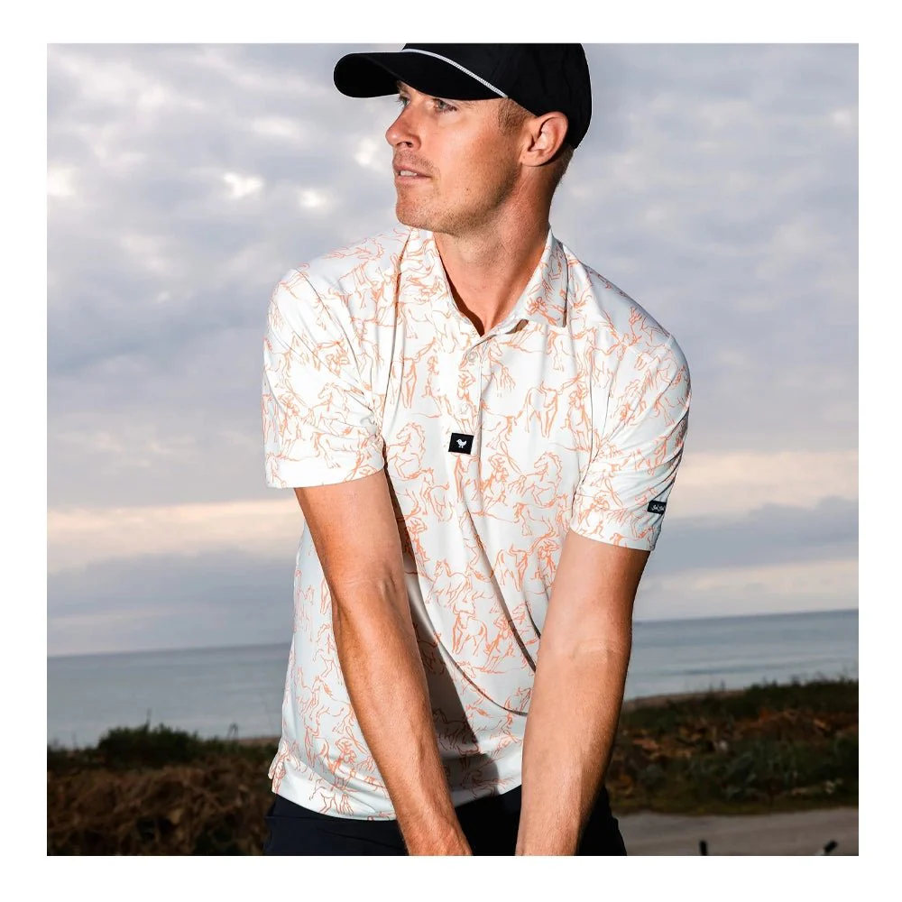 Bad Birdie Wild Horses Golf Polo - Image 6